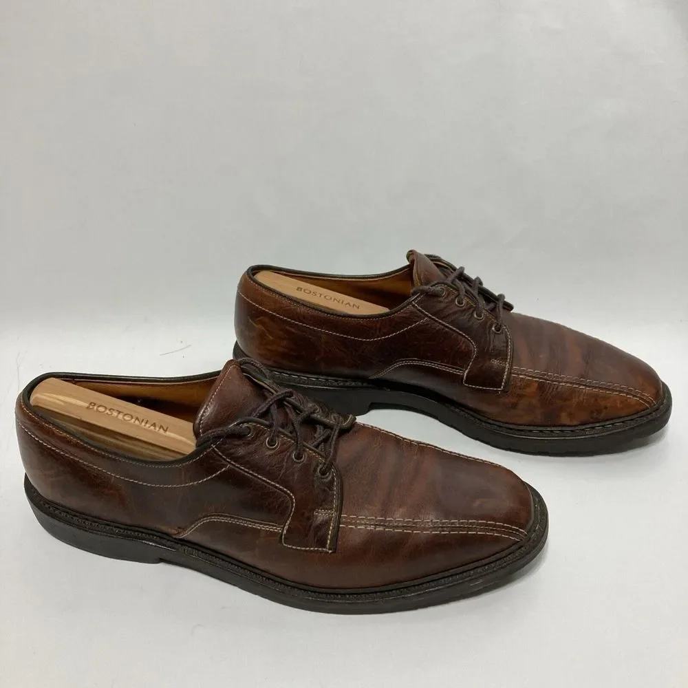 Allen Edmonds Mapleton Brown Leather Lace Up Derby Dress Shoes Men's Size 11.5 B